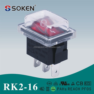 Rk2-16 SPST Rocker Switch impermeable para calentador eléctrico con ENEC certificación <span class=keywords><strong>TUV</strong></span> - Product Image 1