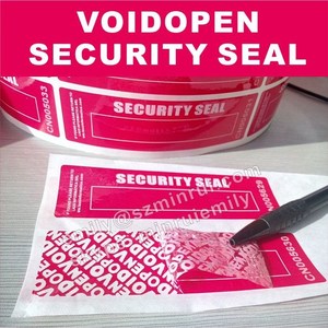 สติกเกอร์ซีลรับประกันแบบเปิดใช้ครั้งเดียวเท่านั้น ไม่รับการแก้ไขข้อความ  พร้อมหมายเลขซีเรียลสีขาว - Product Image 1