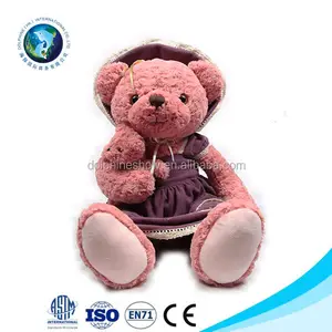 批发毛绒毛绒软巨人熊婴儿娃娃母亲和儿子拥抱熊毛绒玩具熊为孩子们