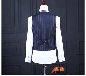 Traje de Novio a Rayas para Hombre, Talla Grande, Traje de Boda, Traje de Negocios, Traje de Padrino - Product Image 6