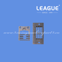 22548010, 225-48010 THROAT PLATE, 22548119, 225-48119 FEED DOG ( Wide groove ) for Juki LZ-2280, LZ-2280A, LZ-2280A-7 SERIES