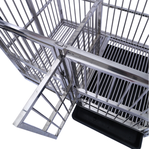<span class=keywords><strong>Cage</strong></span> de <span class=keywords><strong>transport</strong></span> de luxe pour grands chiens avec plateau en plastique, chenil de luxe pour chiens pour les voyages - Product Image 4