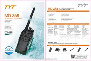 IP67 Handheld MD680 Portable TYT Cheap DMR Radio Digital UHF400-480MHz 10W 2 Way Radio