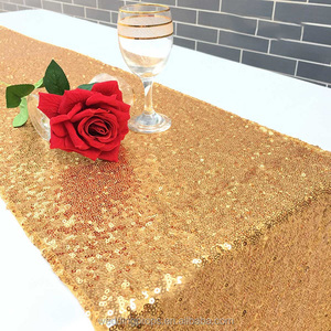 Luxury Wedding Party Event Argento Sequin Runner <span class=keywords><strong>Per</strong></span> Tavolo Da Pranzo - Product Image 3