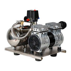 <span class=keywords><strong>Compresor</strong></span> de Aire Portátil <span class=keywords><strong>Silencioso</strong></span> de 550W, 8 Bar, Sin Aceite, con Tanque de Acero Inoxidable de <span class=keywords><strong>6L</strong></span>, Motor Refrigerado por Aire y Aplicador de Plataforma Plana - Product Image 4