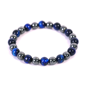 Bracciale Magnetico in Occhio di Tigre e Ematite da 8mm per Uomo e Donna, Vendita all'Ingrosso - Product Image 5