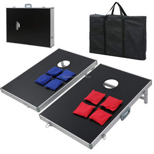 <span class=keywords><strong>Cornhole</strong></span> PRO Règlement Taille Sac De Haricot Toss Jeu-Pliable (Noir, LED et Rouge et Bleu conceptions) - Product Image 1