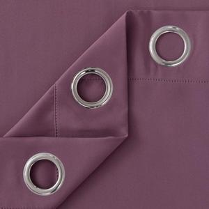 Luxury Top Grommet Soft Touch Rèm Lăn Màu Tím Nặng Cho Phòng Khách - Product Image 3