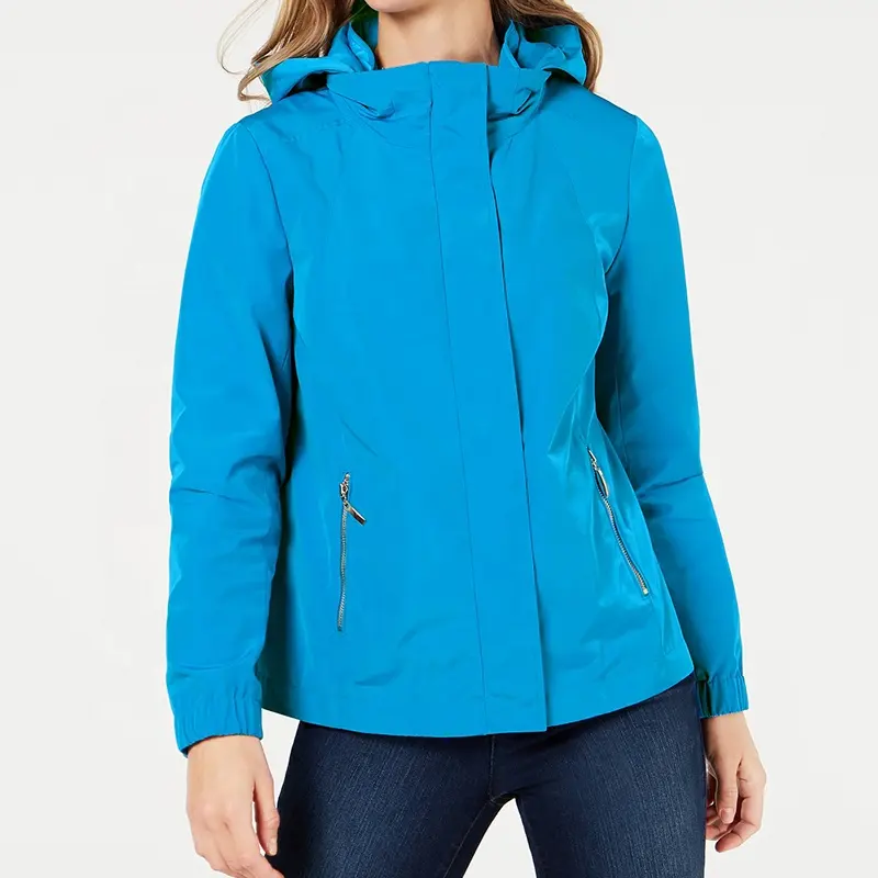 Women's Jacket Soft Shell Sports Wholesale Supplier Lightweight 100% Polyester Women's Clothing Woven Short Thin Varsity Jacket