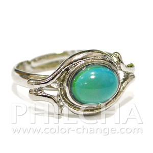 Anillos de Aleación Modernos con Piedras que Cambian de Color, Diseño Especial Ajustable para Mujeres y Niñas - Product Image 4