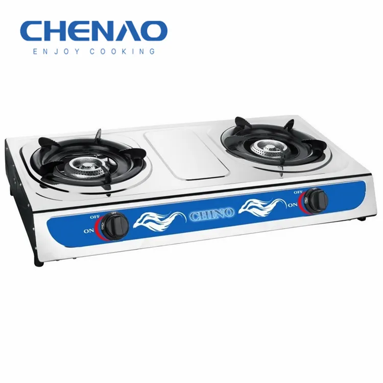 Custom Brand Double Gas Plate Cooking Stove /Stainless Steel Gas Ranges