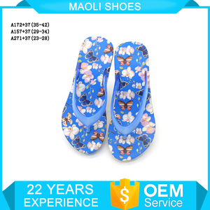 Chicas de fantasía al por mayor talón plano plataforma zapatilla de pvc desgaste correas del calzado - Product Image 5