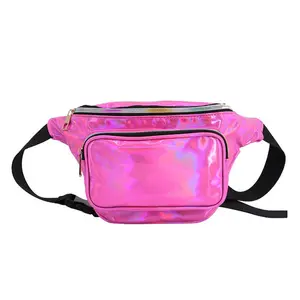 Waist Bag Oempromo Laser PU Running Waist Bag Holographic Fanny Pack