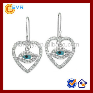 2017 Evil Eye Bijoux Balancent Boucles D'oreilles conceptions italie faux bijoux nickel livraison - Product Image 1