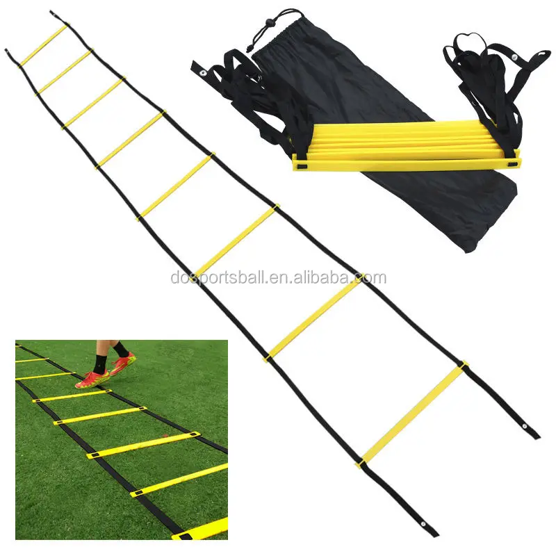 6m,12 Sección, 12 rungs fútbol deportes entrenamiento agilidad escalera