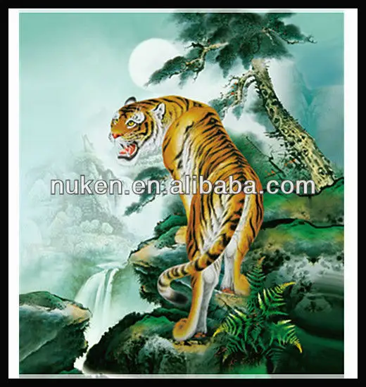 Spezielles Design linsen förmiges 3D-Bild des Tiger großhandels