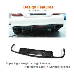 B estilo de fibra de carbono W218 difusor trasero auto para <span class=keywords><strong>Mercedes</strong></span> Ben Z CLS clase W218 CLS63 AMG 15 -17 - Product Image 6