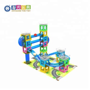 New magnetic rod educational 3D building blocks with marble race game - Product Image 3