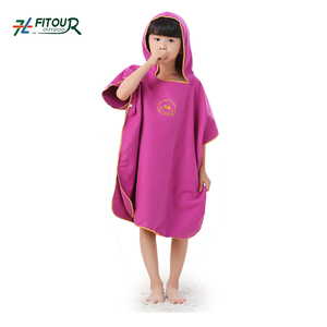 Mignon Microfibre Suè<span class=keywords><strong>de</strong></span> Serviette Poncho À Capuche <span class=keywords><strong>Pour</strong></span> Enfants <span class=keywords><strong>Plage</strong></span> Changeante Robe <span class=keywords><strong>Peignoir</strong></span> - Product Image 2