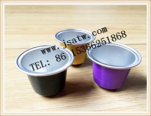 Wegwerp nieuwe aluminium koffiecapsules met deksel - Product Image 3