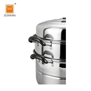 32Cm Vật Liệu Kim Loại Và Đồ Nấu Nướng Đặt Loại Thép Không Gỉ Bền Vững Gương Đánh Bóng Bên Trong & Bên Ngoài OEM ODM Đôi Nồi Hơi - Product Image 5