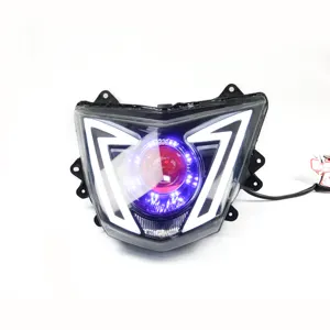 LEDプロジェクターレンズ付きオートバイヘッドライトYMH CYGNUS-X中国工場卸売