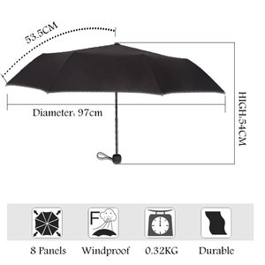 <span class=keywords><strong>Parapluie</strong></span> pliable portable <span class=keywords><strong>Stitch</strong></span> de dessin animé SK, trois plis, coupe-vent avec 10 baleines - Product Image 4