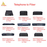 Multiplexeur fibre vocale FXS FXO 32 ports RJ11 ligne téléphonique sur convertisseur fibre 16 32 64 RJ11 vers convertisseur de média fibre optique