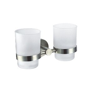 OEM สำหรับ KOHLER ผู้ผลิตสแตนเลสคู่ผู้ถือแก้ว - Product Image 2