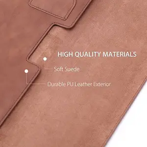 Funda protectora impermeable de cuero PU para portátil