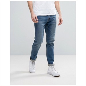 Venta caliente Luz Blue Jeans Pantalones Vaqueros de Compra A Granel Nuevo Estilo Pantalones Vaqueros Reprimida Hombres - Product Image 1