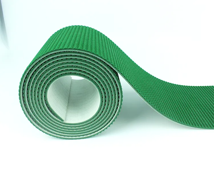 Factory Price Green Wave Grass Anti-skid PVC Coated Rough Top Conveyor Belt for For Marble /Stone/ Mining