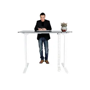 电动高度可调工作站书桌Rosh ce认证高度可调坐立桌