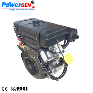 Top Người Bán!!! POWERGEN Khởi Động Điện Rãnh Then Trục làm mát bằng gió V2 Động Cơ Diesel 22HP - Product Image 4