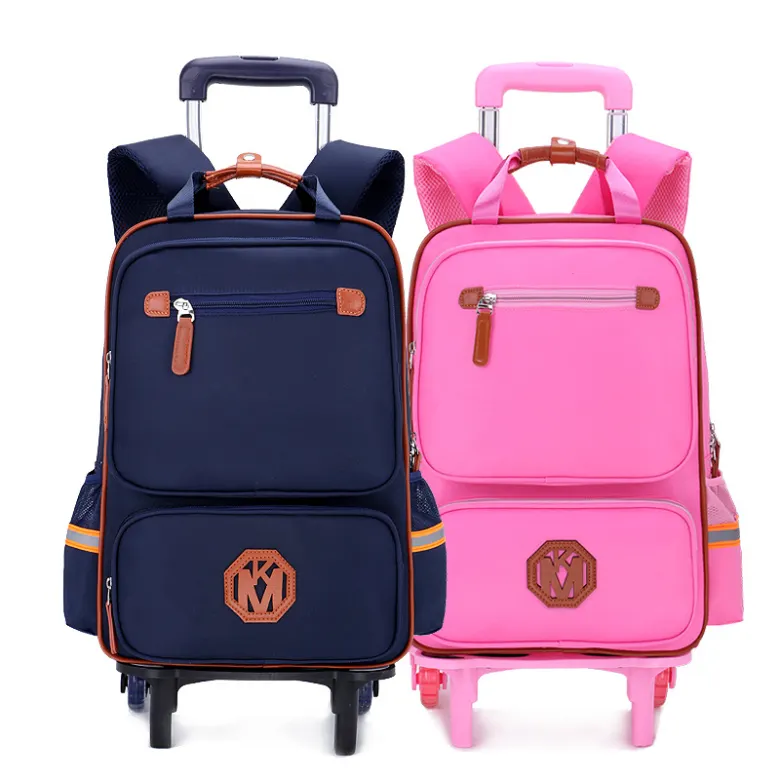 Wholesale folding travel bag suitcase polyester 4 wheels trolley bag with wheels and handle