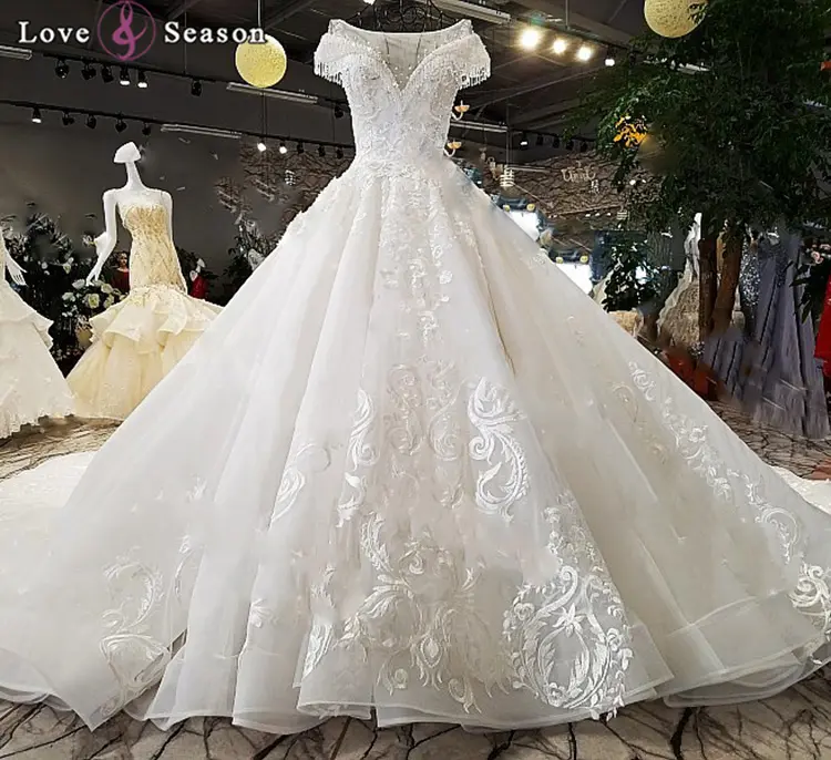 LS98043 jancember vestido de noiva 2018 с большим воротником бальное свадебное платье свадебные платья для вечернее платье/модные и свадебных торжеств для дизайн