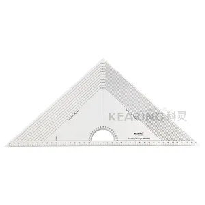 Kearing Good Acrylic Sewing Triangle Grading Ruler with Protractor # PMT046