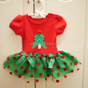 2016 New Fashion baby girl Christmas dress child girl Christmas outfit with factory price - Product Image 2