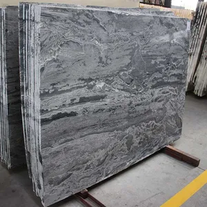 Impor Momentum Abu-abu Batu Marmer Slab