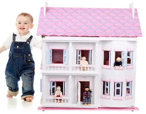 1/12 échelle bricolage enfants <span class=keywords><strong>meubles</strong></span> miniatures en bois pour maison de poupée jouets éducatifs pour les filles - Product Image 1