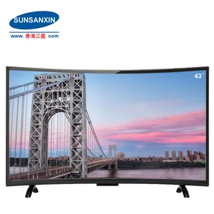 Yeni ürün yüksek kaliteli 43 inç kavisli Full HD LED TV akıllı