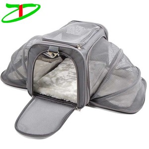 Perro llevar lona <span class=keywords><strong>casa</strong></span> viaje plegable suave cara Pet extensible aerolínea aprobado - Product Image 2