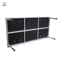 Mini plate-forme de scène mobile 4x4 portable en aluminium pour spectacle mariage concert événement danse éclairage scène réglable
