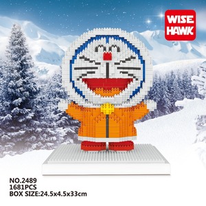 Wisehawk хорошие подарки на день рождения, пластиковые микроблочные игрушки, фигурки дораэмона для девочек - Product Image 3