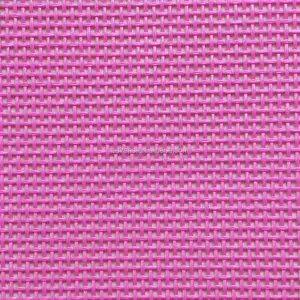 1*1 Örgü Pembe Renk Batyline Sling Deniz Vinil PVC Dokuma Polyester açık mobilya Örgü Kumaş