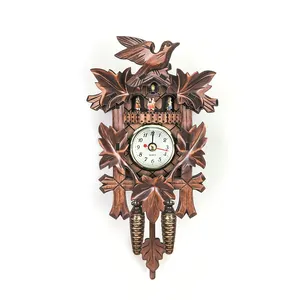 Horloge murale décorative 3D en bois, nouveauté 2019, jouet, pendentif, en bois, souvenir, pour enfant, avec pendule à balançoire automatique