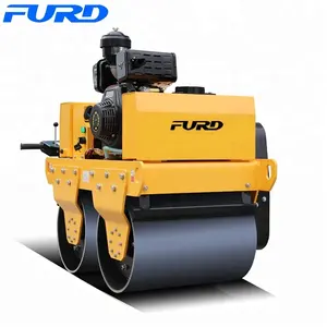 6HP Đôi Trống Đất Compactor Rung Lăn Tay Đẩy Road Con Lăn (FYL-S600C)