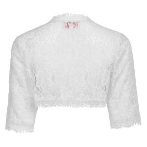 Bolero <span class=keywords><strong>de</strong></span> Encaje Blanco con Mangas 3/4 para Novia, Dama <span class=keywords><strong>de</strong></span> Honor o Boda - Product Image 2
