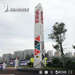 Brandnewsign Professional Factory Outlet Publicidade Três Lados Outdoors Outdoor Pylon SIgn - Product Image 1