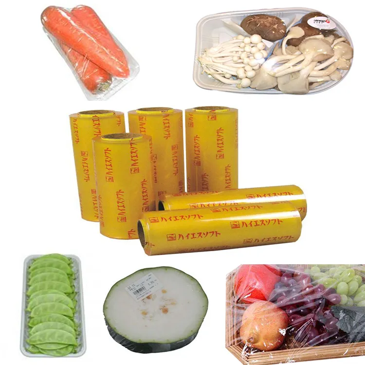 PVC Sarılmak Gıda Wrap Streç Film Gıda Plastik Kapak Ambalaj